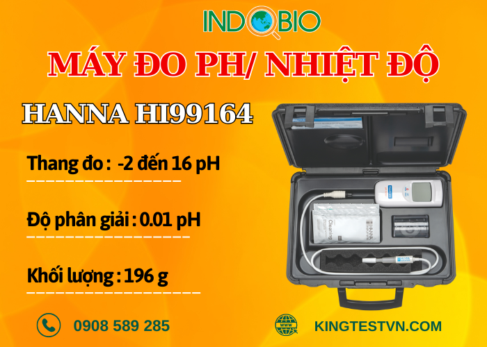 Máy đo pH/Nhiệt độ Hanna HI99164